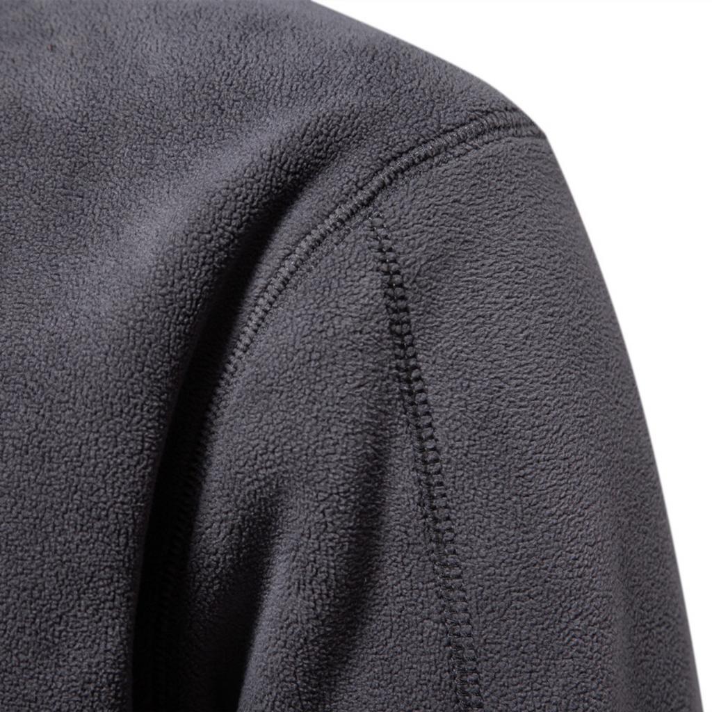 Men's Autumn and Winter New Item Standing Collar Half Zipper Long Sleeved Sweatshirt Standing Collar Cross-border Trend Versatile Men's Fleece Top