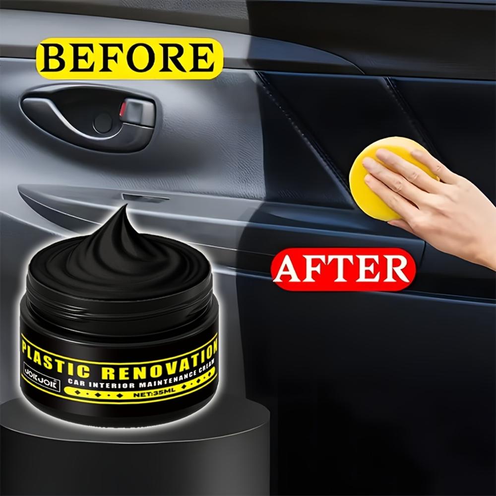 JOKJOK Premium Plastic Restorer Cream - Car Interior & Exterior Restorer, Scratch Repair & Shine Polish, Long-Lasting Protective