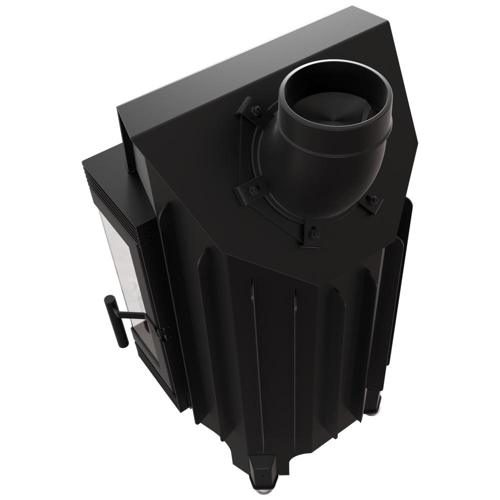 Air Fireplace Insert KRATKI BLANKA LP 8 kW Ø 160 Assembly Kit