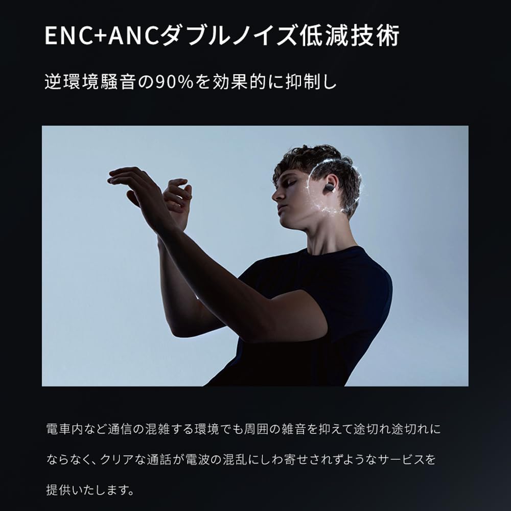New for OWS TWS Earbuds with Bluetooth Bone Conduction Air Open Sound Leakage No Sound ENC Noise Digital LED Instant Misoperation Fast Comfortable