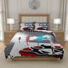 L-L D-Death N-Note Anime Quilt Cover Set Bedding Lightweight Microfiber Bedroom Gift for Boys Girls Single Double King Size, EU US UK AU DE