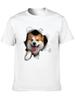 Top Short Sleeve Paper Hole Dog Welsh Corgi Anime T Shirt Hip Hop Fashion Country Music Movie Peripheral