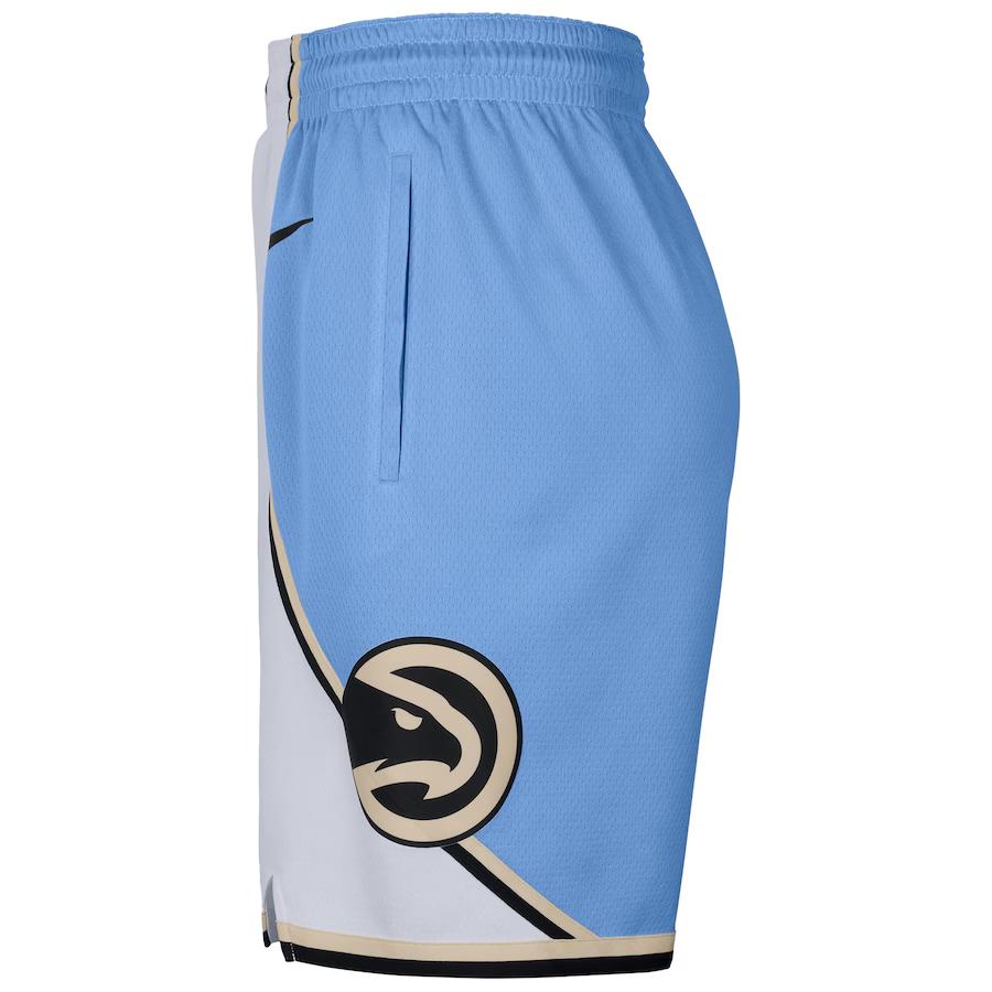 Nike Swingman City Edition NBA 2024 Atlanta Hawks Comfortable Simple Versatile Basketball Shorts Men Shorts FQ4397-100