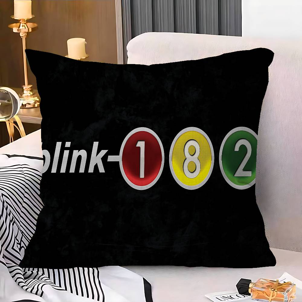 Famous Punk Band Blink-182 Personalized Pillow Cover Kids Bedroom Wild Party Decor Pillowcase Kid Birthday Shower Gift