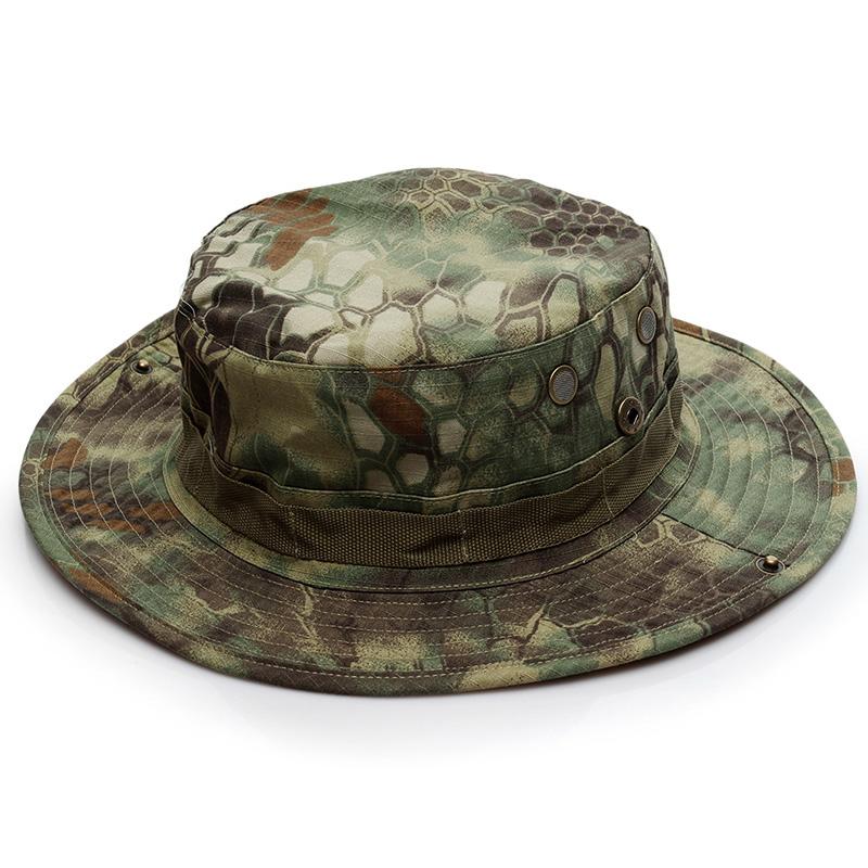23 Farben Outdoor Bucket Hat Verdickter Boonie Hut Top Qualität Fischerhut Jagd Camping Kappen A0E056