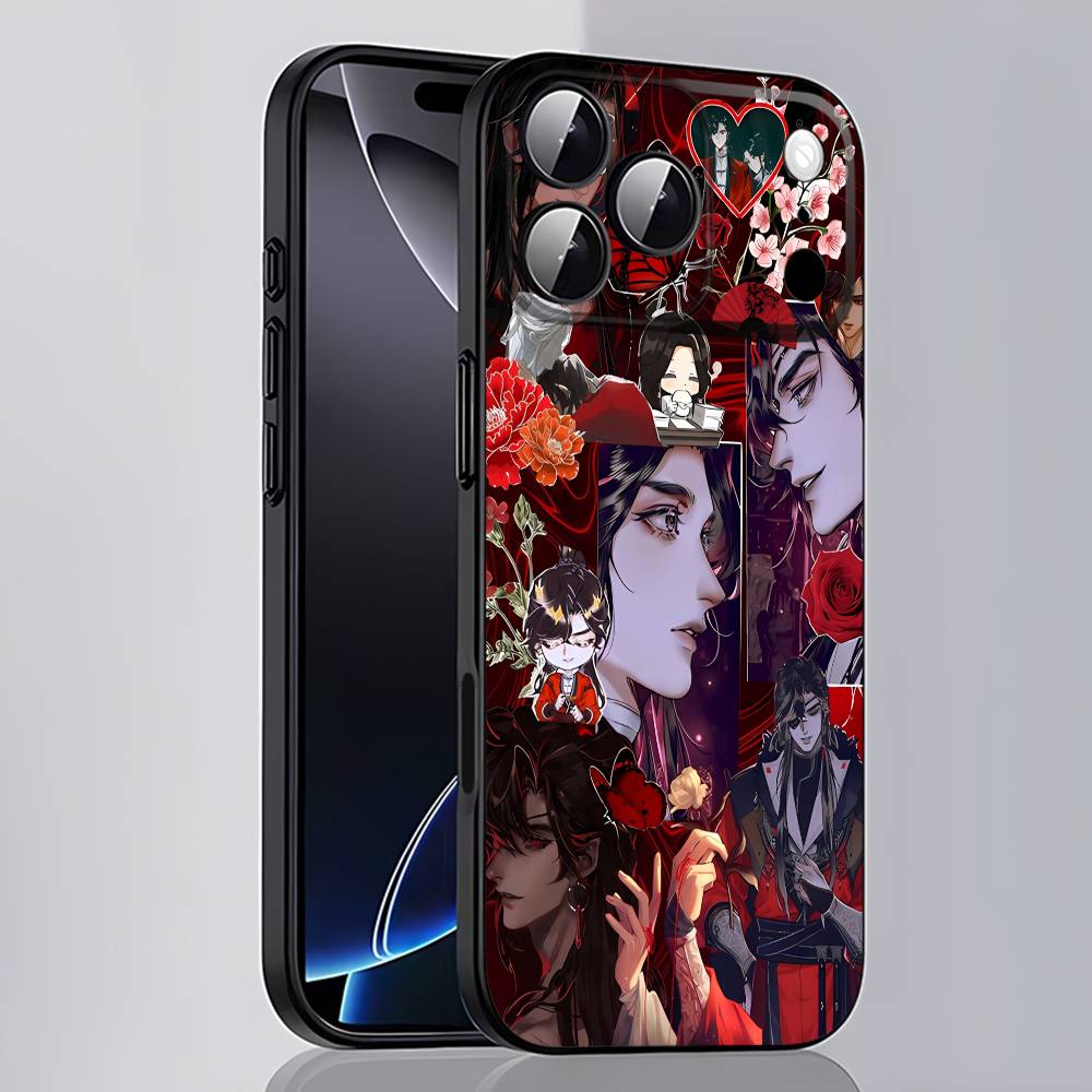 H-Heaven C-Cartoon Officials Blessing For iPhone 17,16,15,14,13,12,11,Pro,Max,Plus,E,SE4,Air,Mini Black Phone Case Cover
