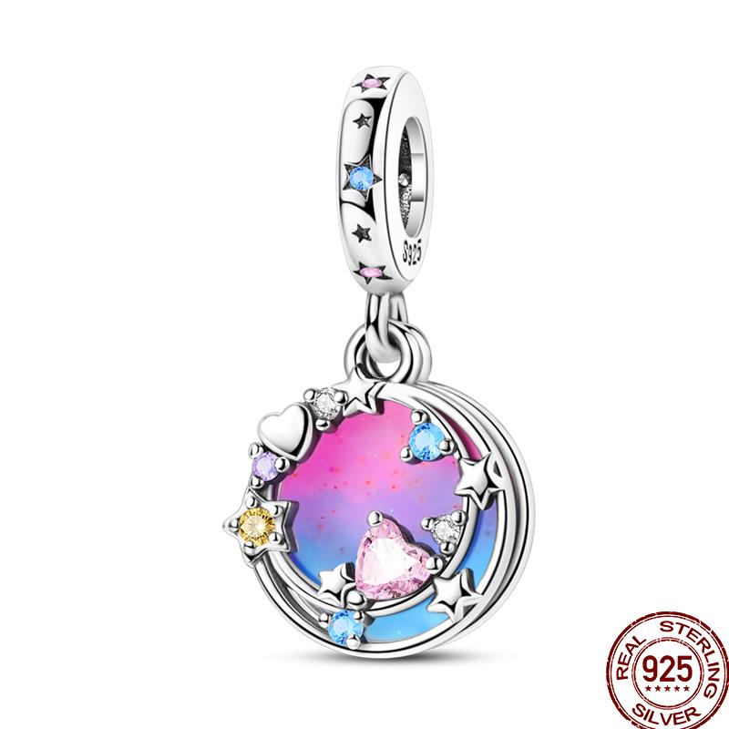 Miedziany Cyrkon Letnie Lody Ocean Wielka Seria Błyszczący Inkrustowany Cyrkon Wisiorek Pasuje do Bransoletki 3mm