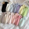 Dopamine Color Socks Women'S Short Boat Socks Spring And Summer Shallow Mouth Invisible Socks Thin Non-Slip Heel Socks Women'S Socks