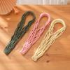 1pz Macramè Fatto a Mano Portabottiglia Acqua Sling Rete Multicolore Corda di Cotone Borsa Portatile Portabicchieri Riutilizzabile Borsa Tote per Contenere Acqua