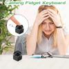 DIY Keyboard Fidget Keychain Keys Button Pinch Toy New Finger Keyboard Caps