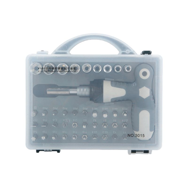 ABGE-1Set 41-In-1 Screwdriver Set Eleven-Character Vanadium Steel Ratchet Dual-Purpose Screwdriver Set Chrome Vanadium Steel