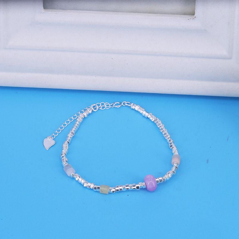 VENTFILLE 925 Sterling Silver Irregular Natural Pearls Letter Bracelet for Women Girl Bead Grace Lucky Jewelry Gift Dropshipping