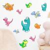 Easy to Apply Wall Graphics for Home Luminous Cartoon Dinosaur Sticker, Self-Adhesive Decorative Indoor And Outdoor Decorations Waterproof PVC Decals