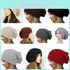 Luxurious Fashion Spring Winter Slouch Ski Crochet Knit Slouchy Beanie Beret Hat For Women
