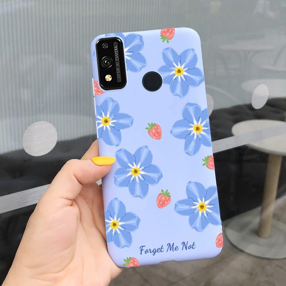 For Honor 9X Lite JSN-L21 Phone Case Honor 9X STK-LX1 Lovely Printing Macaroon Silicone Soft Cases Cover For Honor9X 9 X Lite