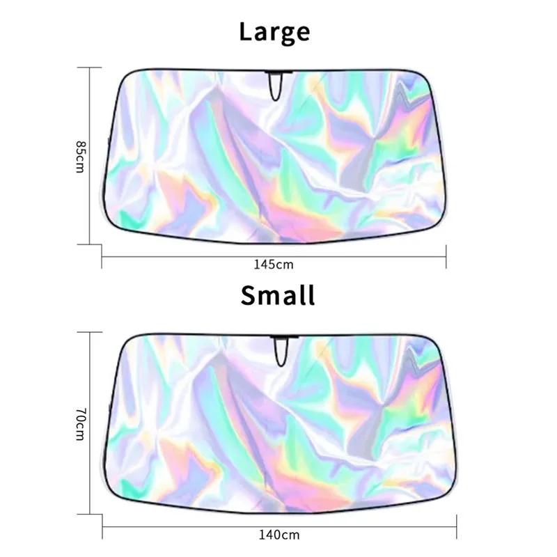 Car sunshade front shield New anti-ultraviolet sunshade sunblock thermal insulation sunshade umbrella windshield car shade radiu