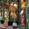 Spilay DIY Wooden Magic Miniature Dollhouse Handmade Kit Furniture Set Decor Ornaments Housewarming Creative Dust Cover LED 3D Puzzle Toys for Lovers