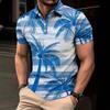 New Product New Men's 3D Printed Trendy Casual Versatile Summer Versatile Short Sleeve Polo Shirt