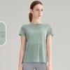 Women's Bamboo Yarn Hollowed Back Quick-Dry Yoga T-Shirt