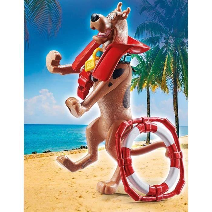 PLAYMOBIL - 70713 - SCOOBY-DOO Sauveteur des mers - Figurine de collection Scooby-Doo en tenue de sauveteur