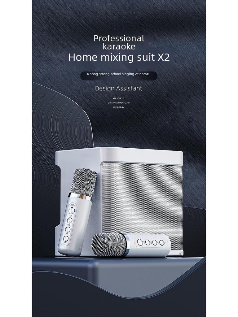 YS203k Bluetooth Karaoke Speaker with Wireless Microphone and Subwoofer