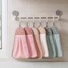 1 Pcs Hanging Coral Fleece Hand Towel Cloth Kitchen Dishwashing Scouring Pad Hand Towel Cleaning Strong Absorbent Towels New