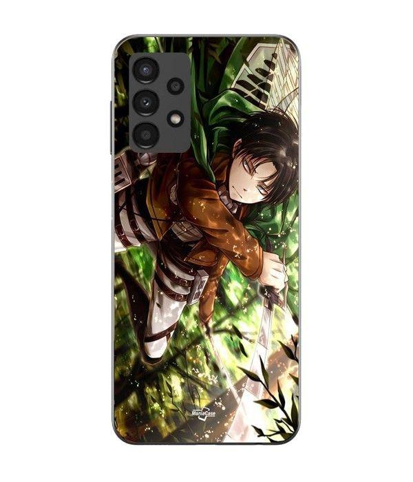 Coque Maniacase Pour Samsung galaxy A13 4g attaque titans levi ackerman