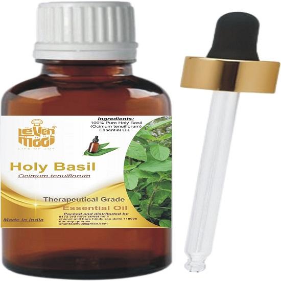Levenmooi Holy Basil  (Ocimum sanctum) Pure & Natural Therapeutic Grade Essential Oil Glass