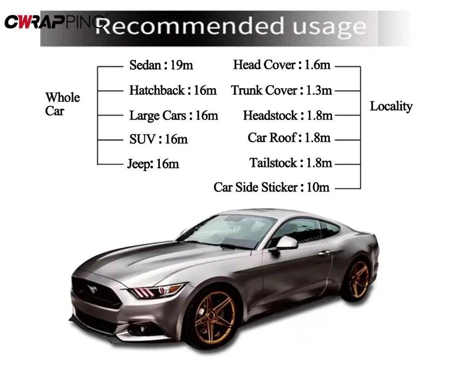 Body Color Change Film Vinyl Wrap Scratch-resistant Bubble-free Self-adhesive Paper Red Series Creative Modification Tools