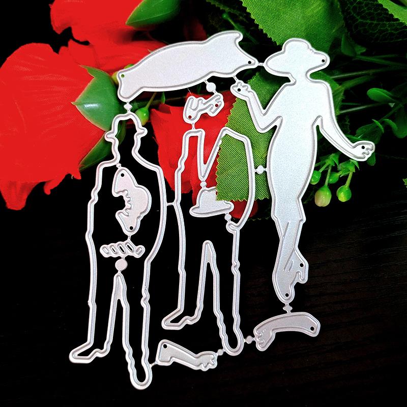 

Pdtoweb мужчина женщина резки металла умирает трафареты для скрапбукинга тиснение штамповка альбом DIY