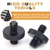 1-6pcs 1/4" Male To 1/4" Male Threaded Tripod Screw Adapter Double Head Stud Mounting Thread Converter for Camera Tripod Mic