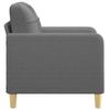 Vidaxl Armchair, Dark Gray, 60 Cm, Upholstered In Fabric