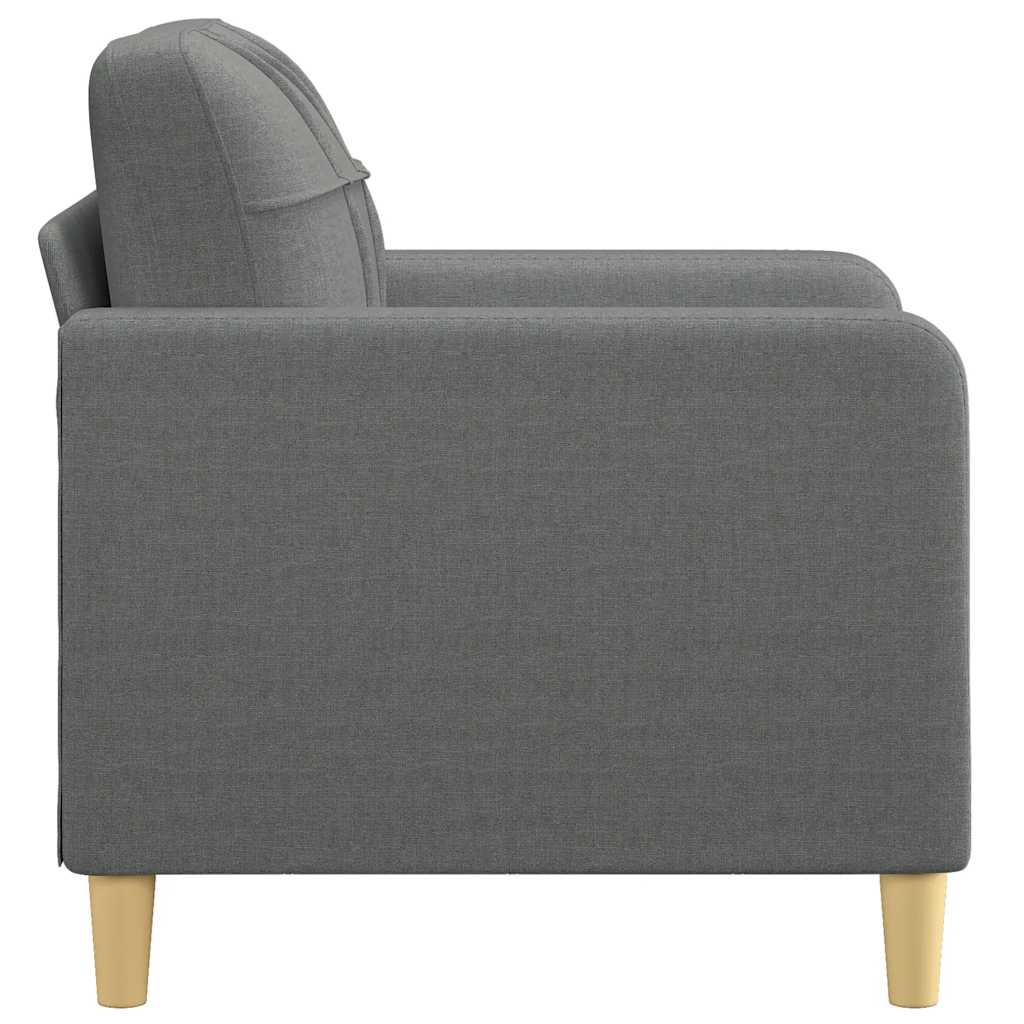 Vidaxl Armchair, Dark Gray, 60 Cm, Upholstered In Fabric