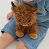 Yousheng Highland Cow Plush Toy Cute Yak Doll with Long Fluffy Hair Soft Stuffed Animal Gift for Kids Adults Cow Lovers