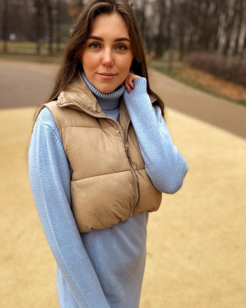 Women's 2023 Spring Cotton Zip-Up Vest: 11 Colors, Stand-Up Collar