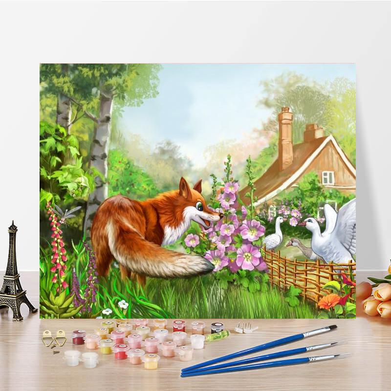 

Картина по номерам, украшение для дома, ручная роспись, декомпрессионная картина на холсте, сделай сам, цифровая картина маслом 40x50cm no frame