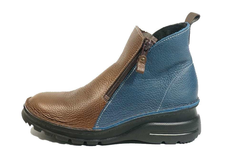 Japanische kurze echte doppelte leicht zu gehen schmerzlos Schuhe [Yuko Matsumoto] Stiefel, Leder, Reißverschluss, in, (23cm, mehrfarbig)