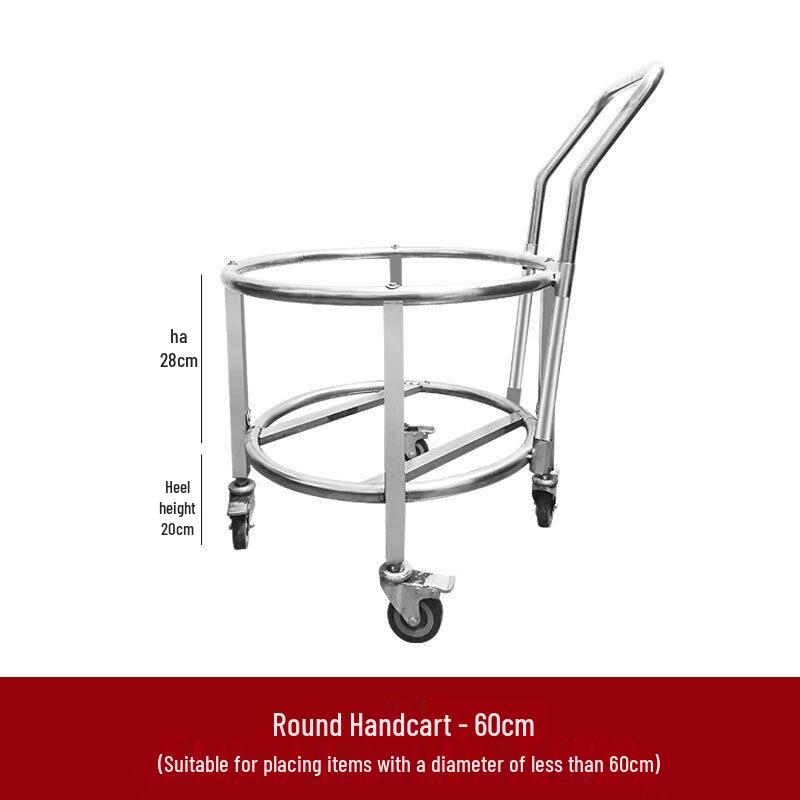 60cm Mobile Stainless Steel Soup Pot