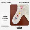 Socks Summer Thin Cartoon Socks Shallow Mouth Short Tube Cotton Socks Ideas Yarn Color Points Cute Socks Socks Industry