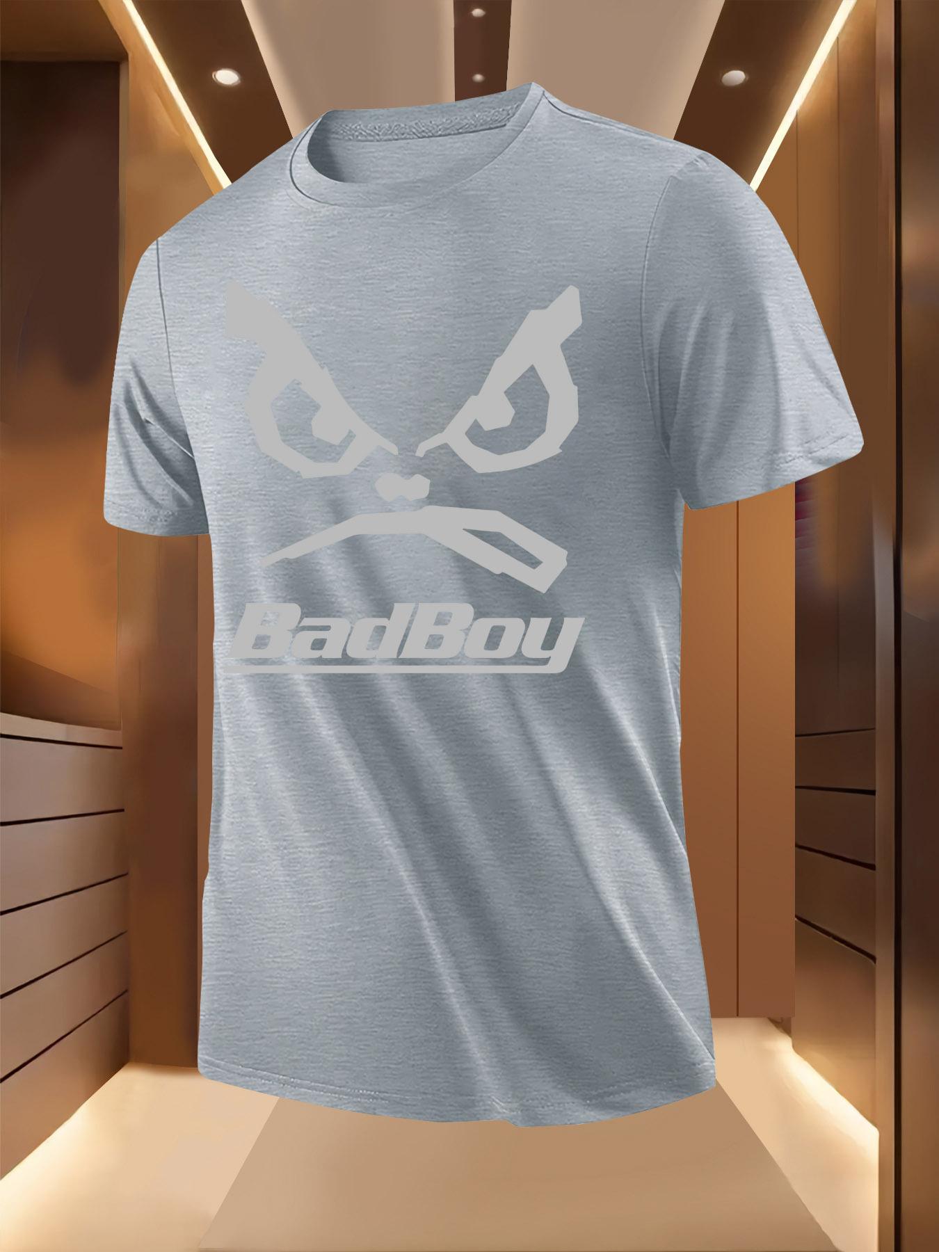 BadBoy Graphic Tshirt - Light Yellow Casual Summer Tee ... L