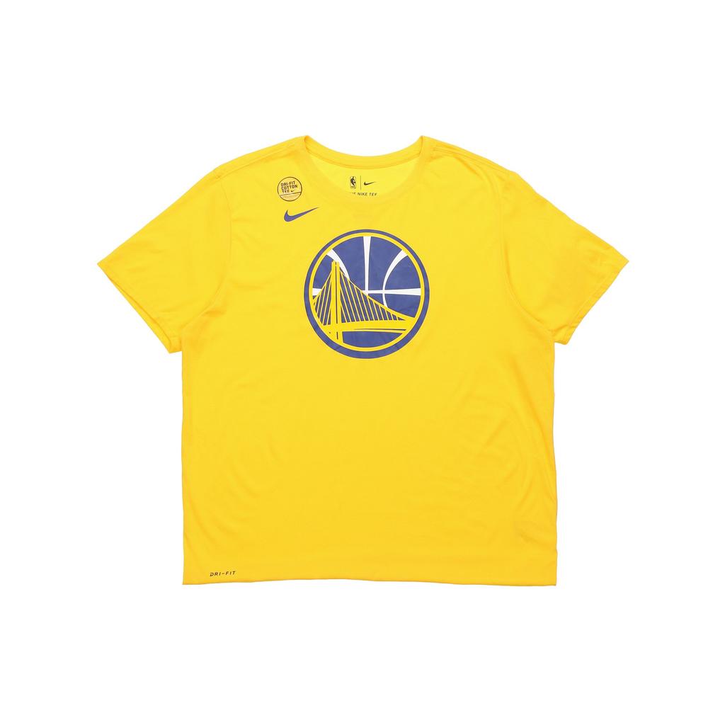 Nike Golden State Warriors Dry Tee Essential Logo Unisex Tops Yellow 870507-728