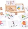 Cross-border Fun Wooden Word Battle Game: 26 Alphabet Matching Blocks Educational Toy
