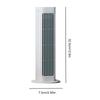 Whisper-Quiet Bladeless Air Cooler 3 Speed Portable LED Fan TYPE-C Plug in Auto Oscillation Quiet Cooler for Home Bathroom Offic