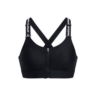 Biustonosz sportowy Ua Infinity 2.0 Slim Fit z logo w kształcie litery U Bielizna damska Czarny 1384118-001