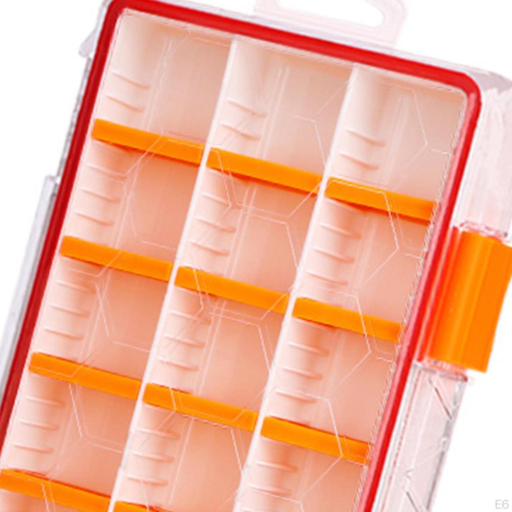 Fishing Tackle Box Jewelry Organizer Container Gear Lure Storage Case 21 Compartments for