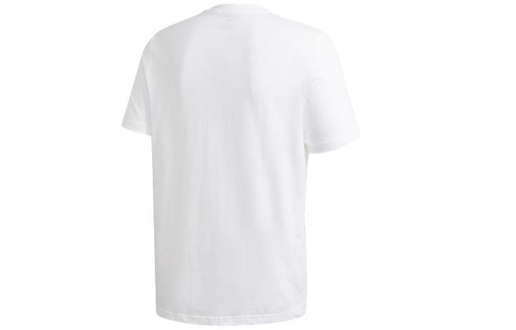 Adidas T Shirts Men's White Crew Neck Moderate Straight Fit GD5894