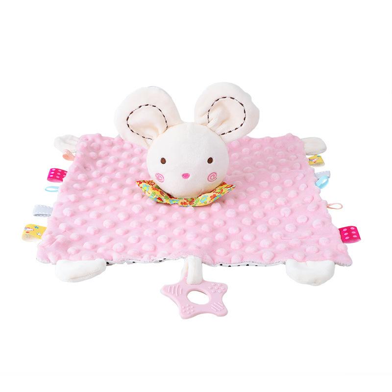 Newborn Baby Plush Car Crib Stroller Pendant Doll Comfort Blanket Educational Toy Snuggle Lovey Security Comfort Blanket