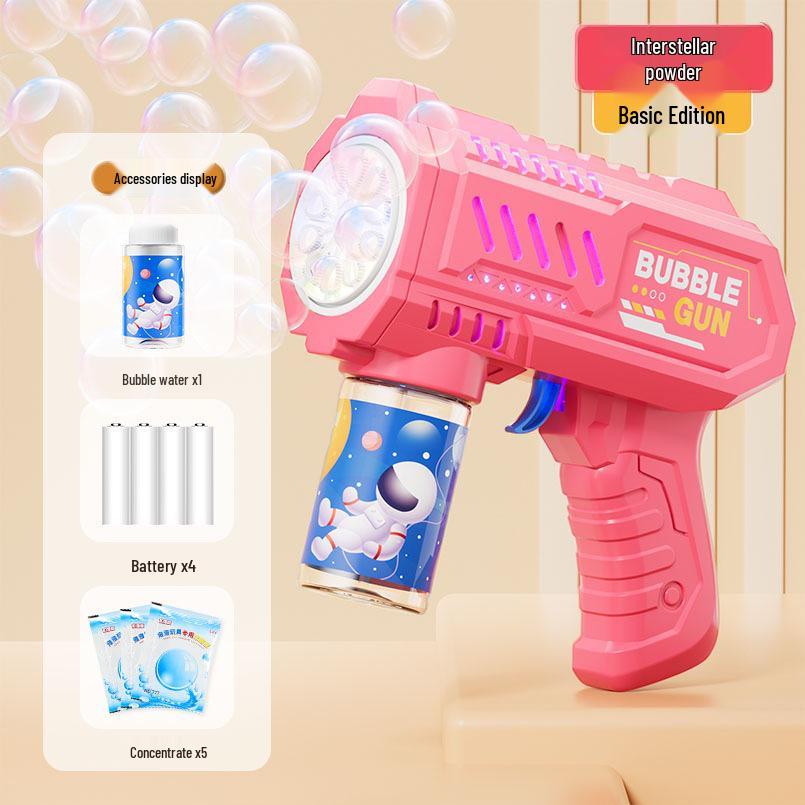 Jucărie Mașină de Baloane Gatling Portabilă cu 10 Orificii – Pistol Automat de Baloane pentru Copii