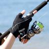 DRESS Hydro-Cooling Gloves, Sizes S - M, Fishing Gloves, Summer Cooling, 5-Piece Cut, Smartphone Compatible, High Sensitivity, Quick-Drying,
