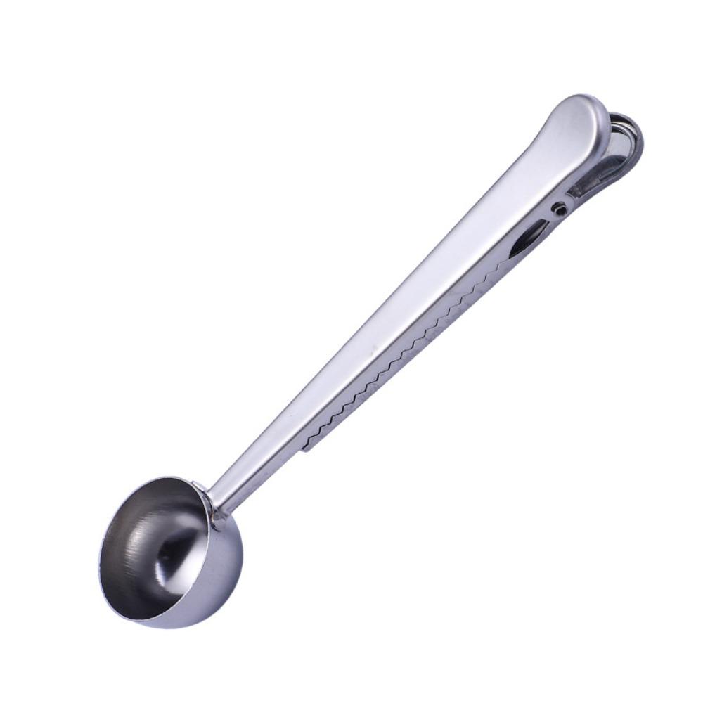 Colorful Bag Clip Rustless Steel Sealing Clip Solid Metering Spoon Bean Scooping